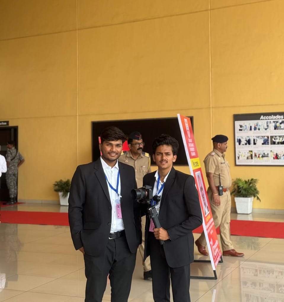 Dhawal Sutar being felicitated by clients